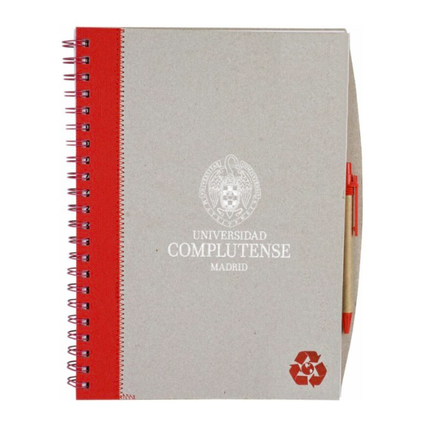 Cuaderno A4 Kraft con boligrafo