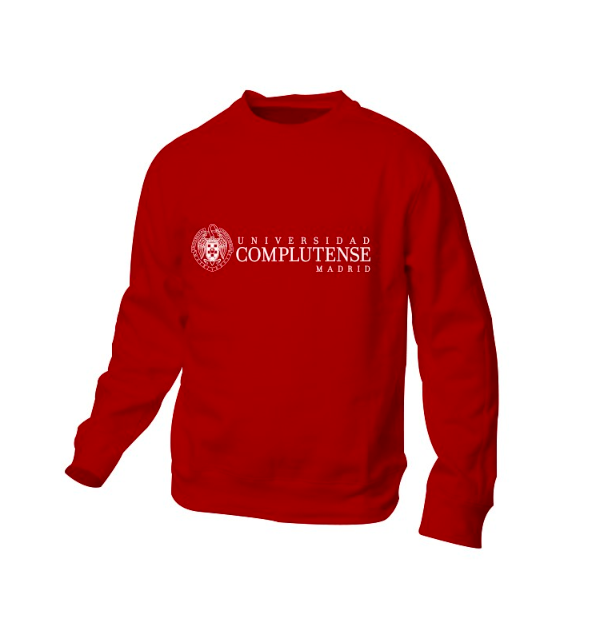 Sudadera Roja sin capucha  Universidad Complutense de Madrid