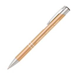 [UCM5418DO] Boligrafo Metalico Dorado